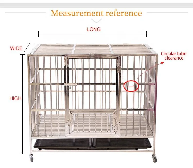 Large Dog with Toilet Medium Dog Folding Thick Stainless Steel Dog Cage