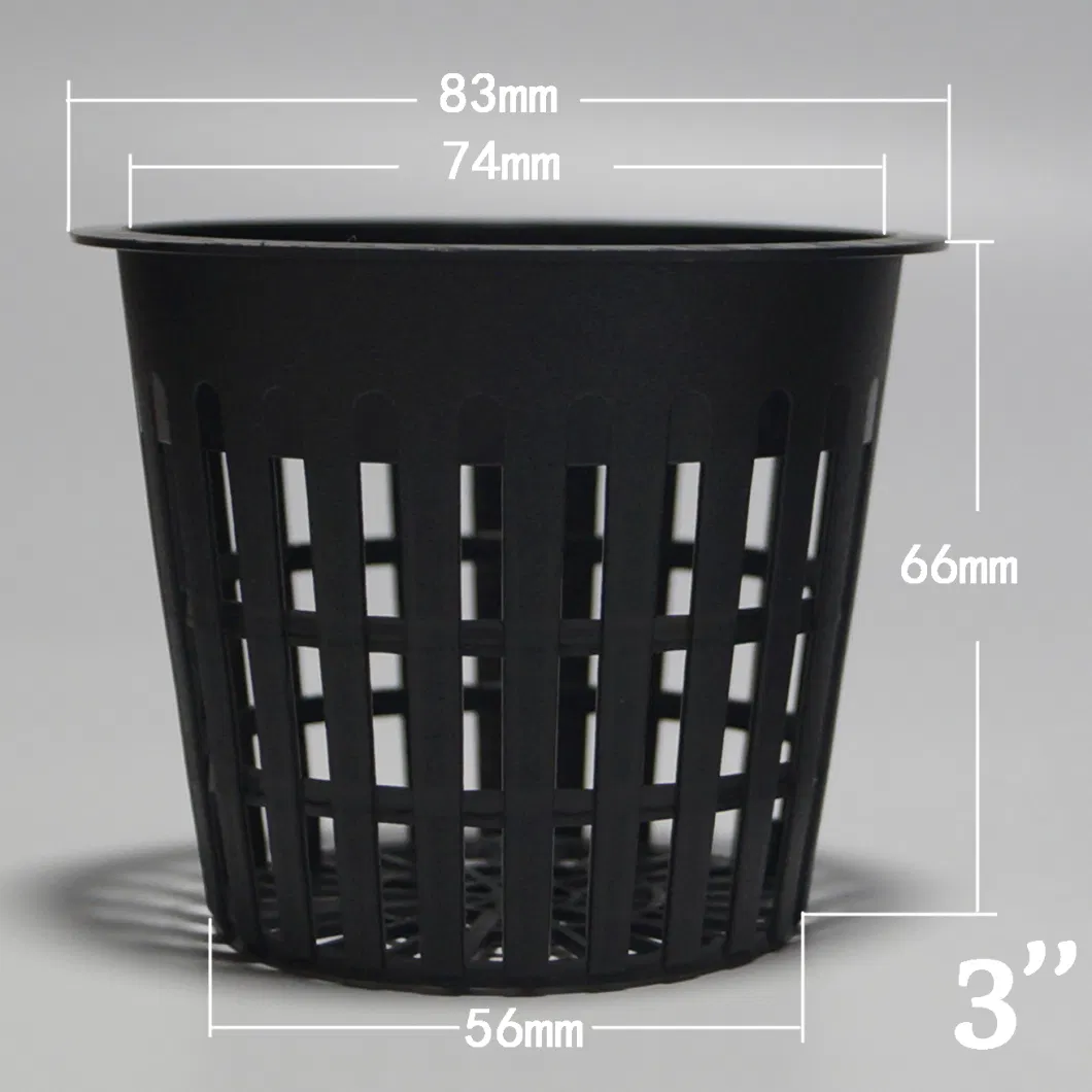 Slotted Plant Cup Plastic Mesh Bascket for Hydroponics Greenhouse Indoor Planting Systems