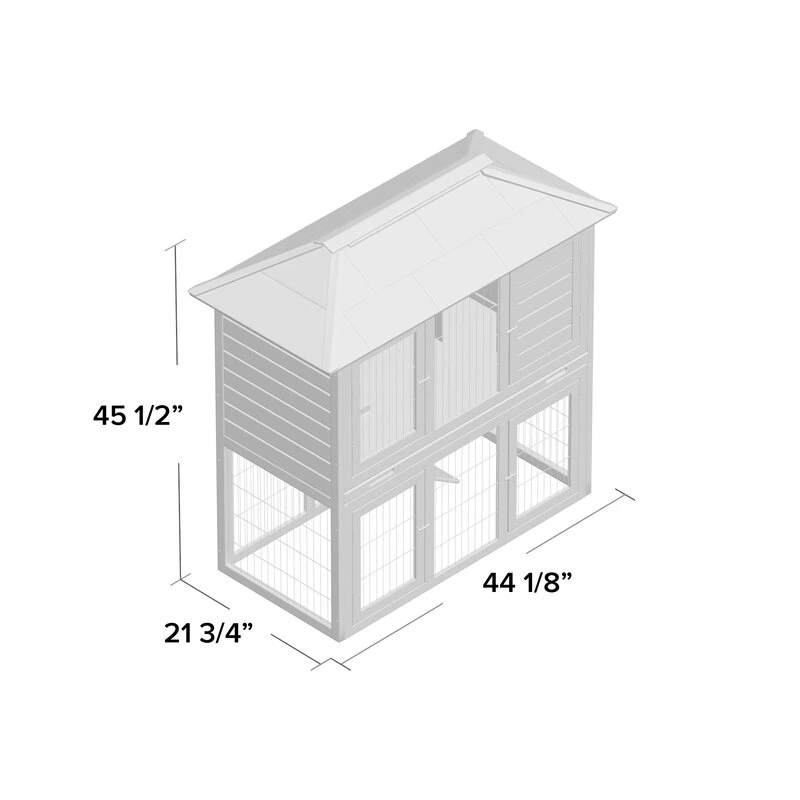 Outdoor Pet House and Rabbit Cage Pet Hutch with Reay to Assemble