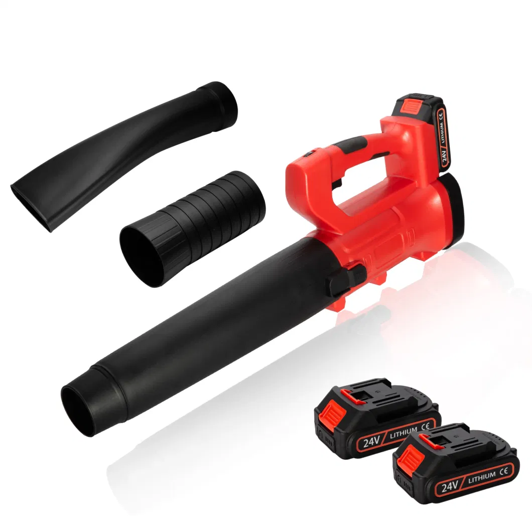 21V Lightweight Handheld Quiet Cordless Leaf Blower Wind Blower Electric Air Blower 6-Speed