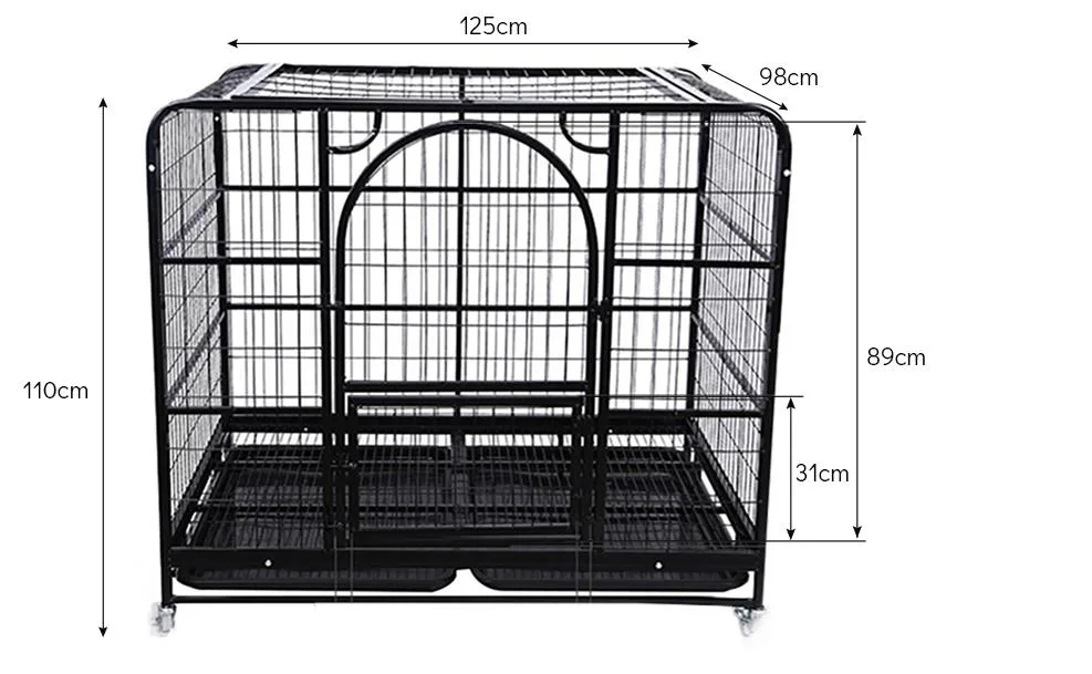 Mingwei Wholesale High Quality Multiple Sizes Kennel Cheap Metal Foldable Stainless Steel Pet Dog Cage