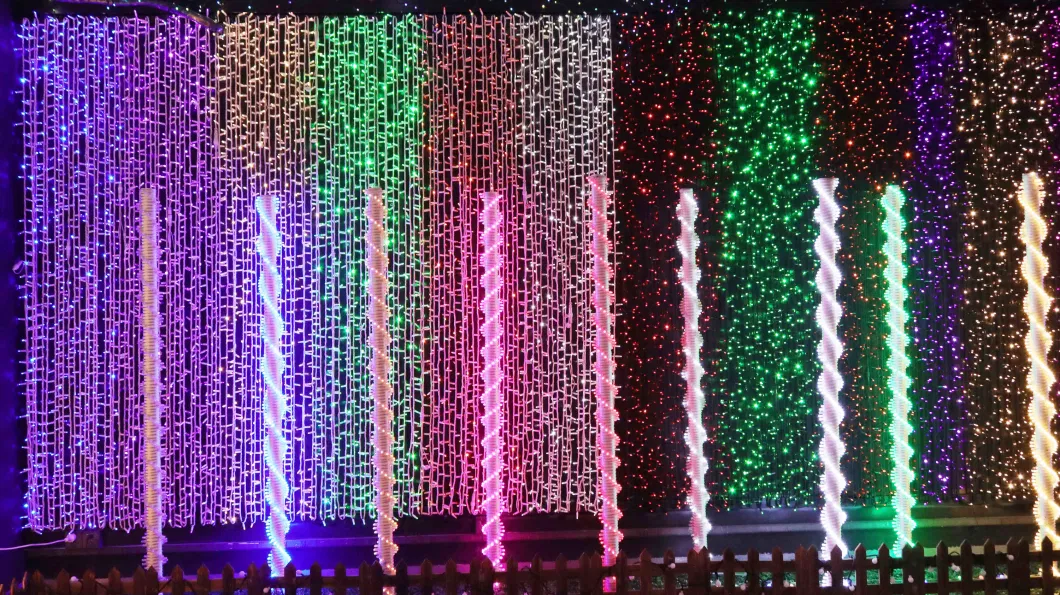 Commercial Outdoor Waterproof Christmas LED Icicle Light for Home Holiday Ramadan Wedding Event Halloween Festival Street Decoration