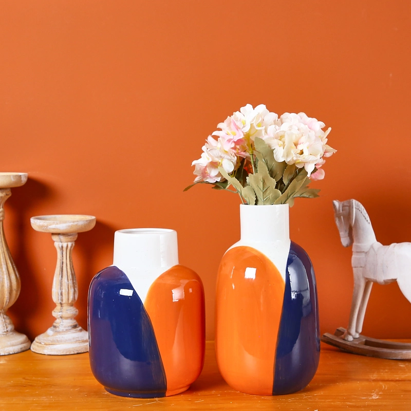 Ceramic Glazed Table Vase Set Garden Supplies Flowerpot Nordic Style Porcelain Vases