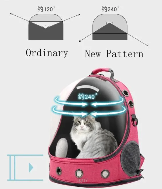 Pet Supply Outdoor Portable Space Capsule Pet Transparent Dog Travel Bag Cat Backpack