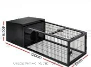 Outdoor Backyard Rabbit Hutch Poultry Cage with Roof