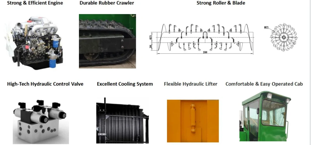 Organic Indoor Kitchen Windrow Composting Making Compost Turner Machine Composter