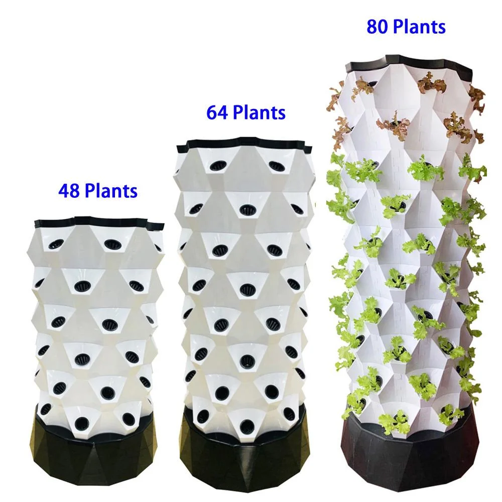 Automated Aeroponics Indoor Tower Garden with LED Grow Lights