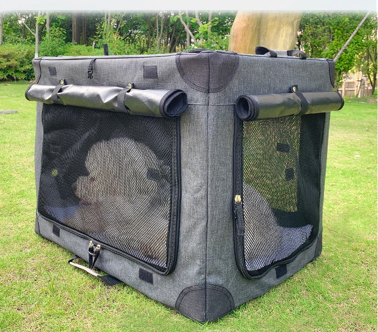Large Size Steel Frame Structure Oxford Cloth, Portable and Foldable Cat Delivery Room Pet Dog Cat Carrier Cage