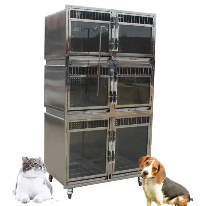 High Quality and Comfortable Custom Single Layer Double Door Iron Luxury Foldable Dog Cage