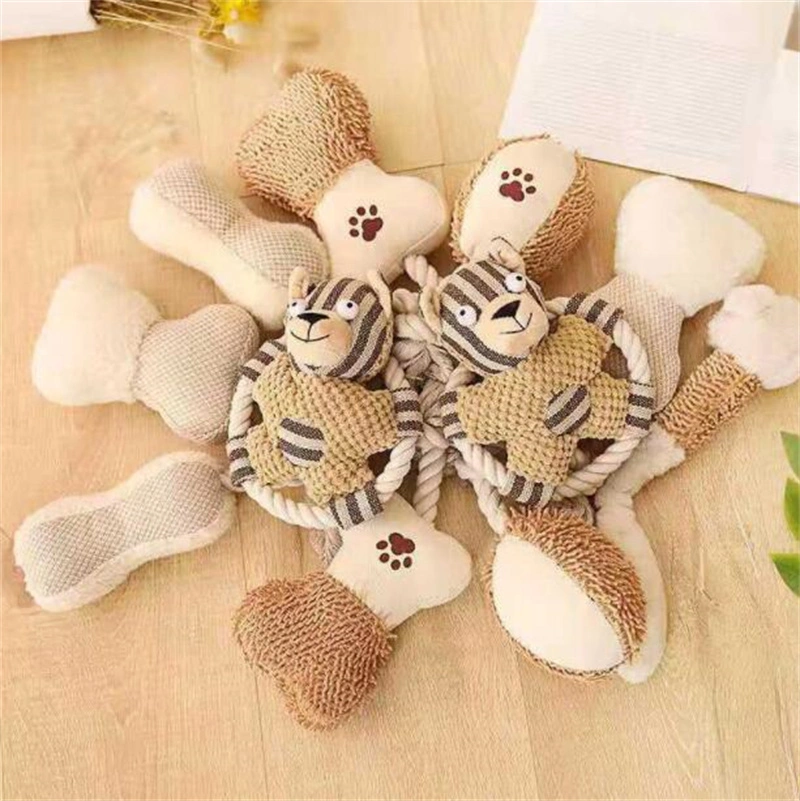 Wholesale Manufacturer Indestructible Plush Squeaky Chew Set Pet Dog Toys