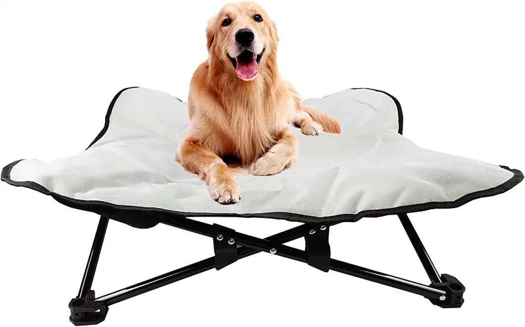 Elevated Dog Bed Indoor-Outdoor Pet Camping Raised Cot for Foldable