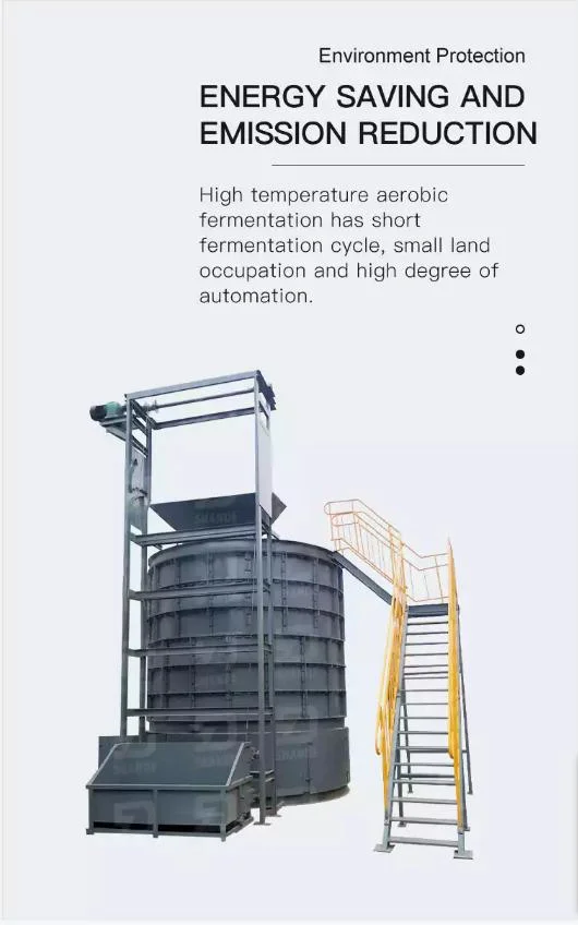 Food Waste Composting Fully Automatically Machine for Organic Waste Treatment