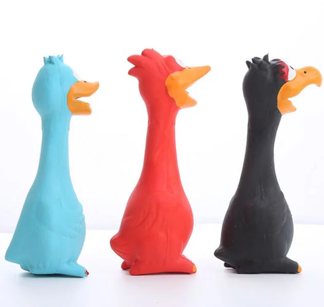 Wholesale Squeaky Latex Screams Duck Dog Toy