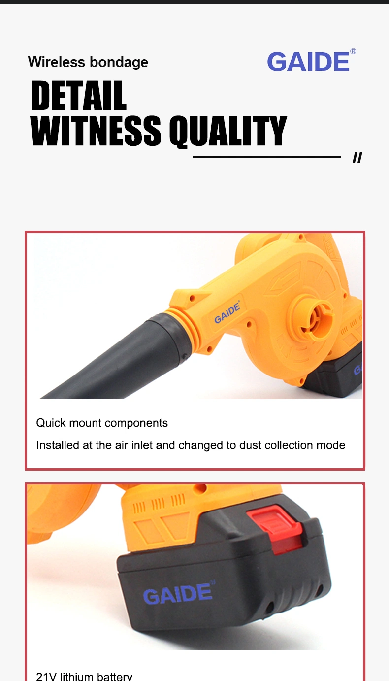 Machine Battery VAC Cordless Handled Garden Air Leaf Blower