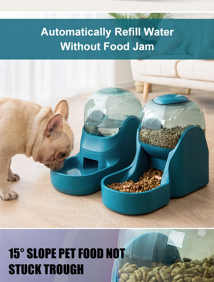 Pet Accessories 3.8L Pet Water Drinking Fountain Plastic Dog Food Dispenser