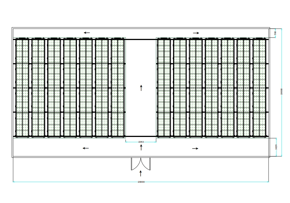 Indoor Vertical Hydroponic Nft Channel System for Leafy Vegetables