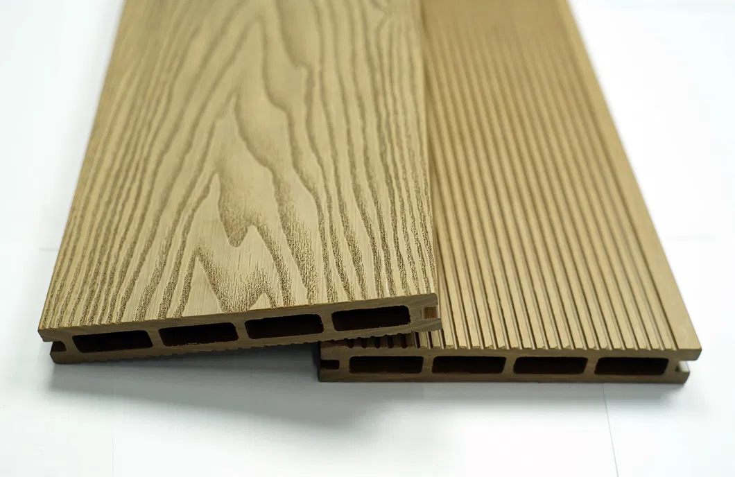 Decorative 140*25mm Made in China Timber Wood Plastic Composite Decking Garden Supply