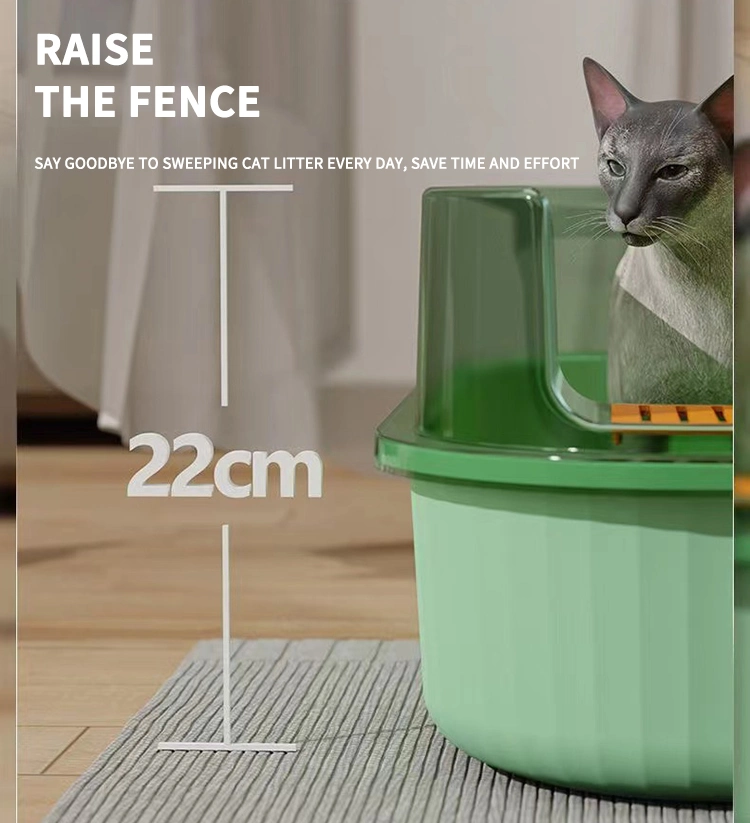 Pet Products Cat Cleaning Closed Plastic Cat Toilet Box Cat Litter Trays Cat Litter Box