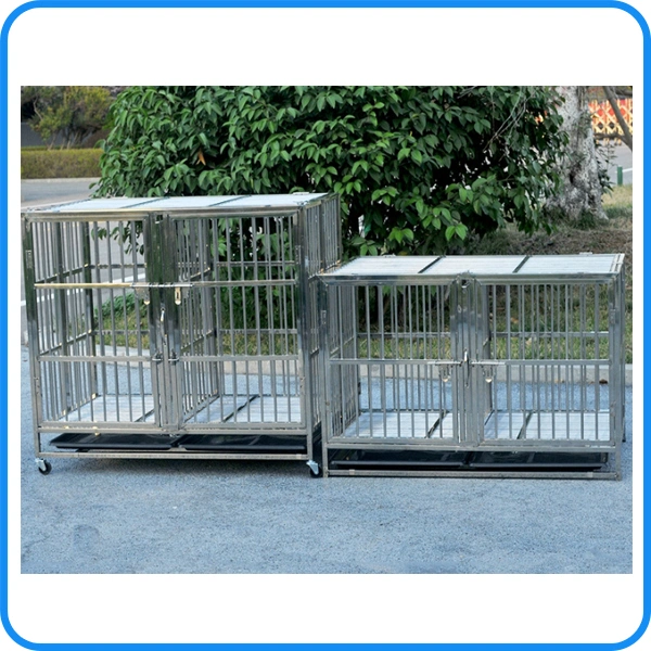 Pet Supply Product Stainless Steel Folded Pet Kennel Dog Cage