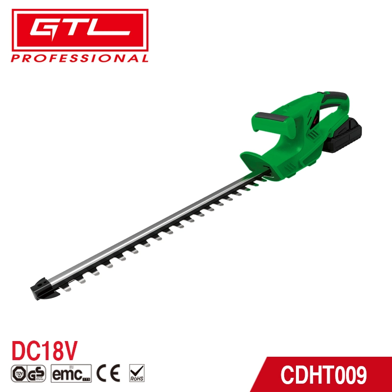 Portable 18V Lithium Battery Powered Cordless Garden Tools Hedge Trimmer with 22&prime;&prime; Long Blade (CDHT009)