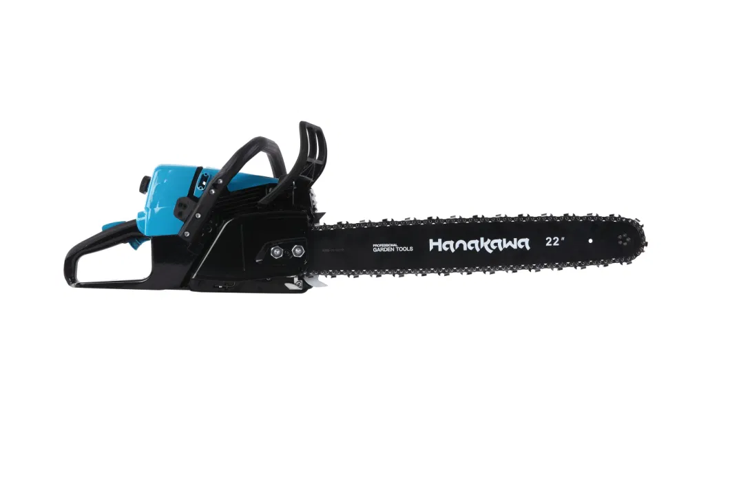 Hanakawa H959 (361) 59cc 2-Stroke Gasoline Chainsaw Wood Cutting Machine Forest Use High Proficiency Handheld Cordless Chain Saw for Home Courtyard Tree Pruning