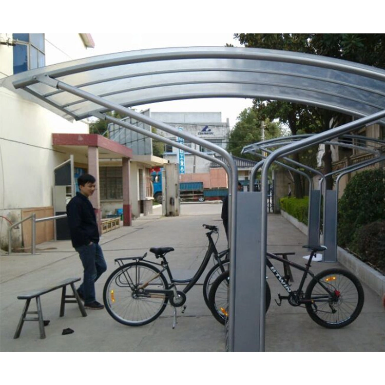 Bus Station Bike Rach Shelter Bicycle Shed Outdoor Space for Bike