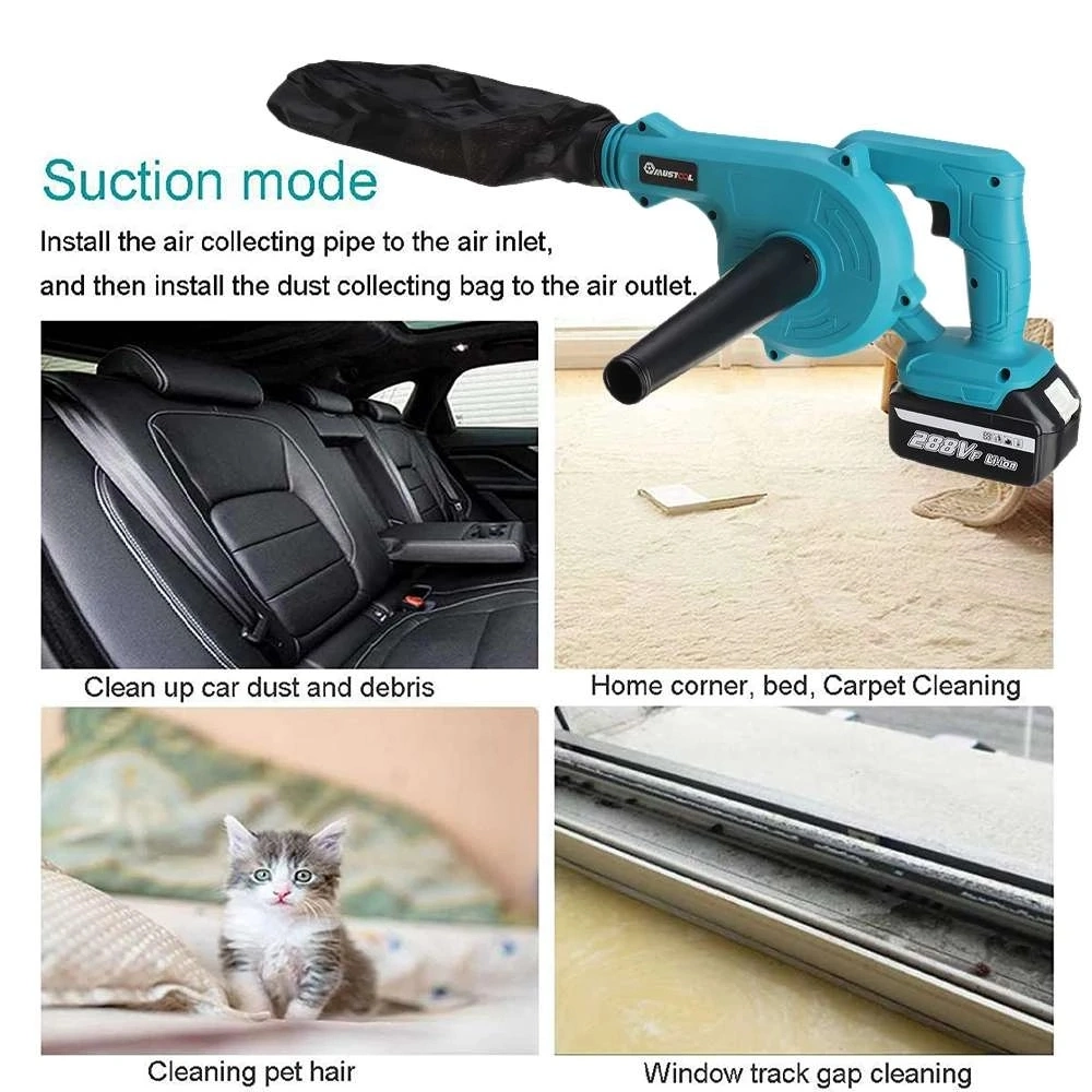 2000W Handheld Electric Powerful Garden Electric Leaf Blower Cordless Portable Garden Blow