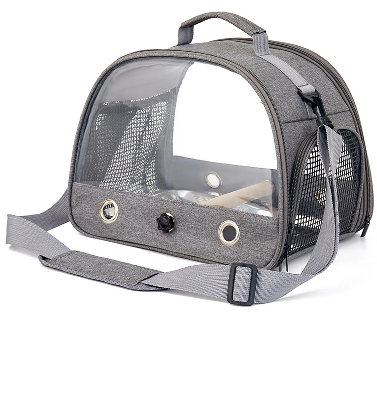 Pet Dog Cat Parrot Bird Cage Carrier Small Animal Lizard Rabbit Bag Cage for Outdoor Breathable Transparent Travel Products Supplies Backpack Space Capsule
