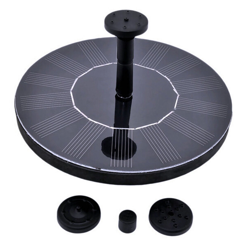 Solar Powered Spray Heads Pump Water Garden Fountain Pond Kit for Waterfalls Water Display