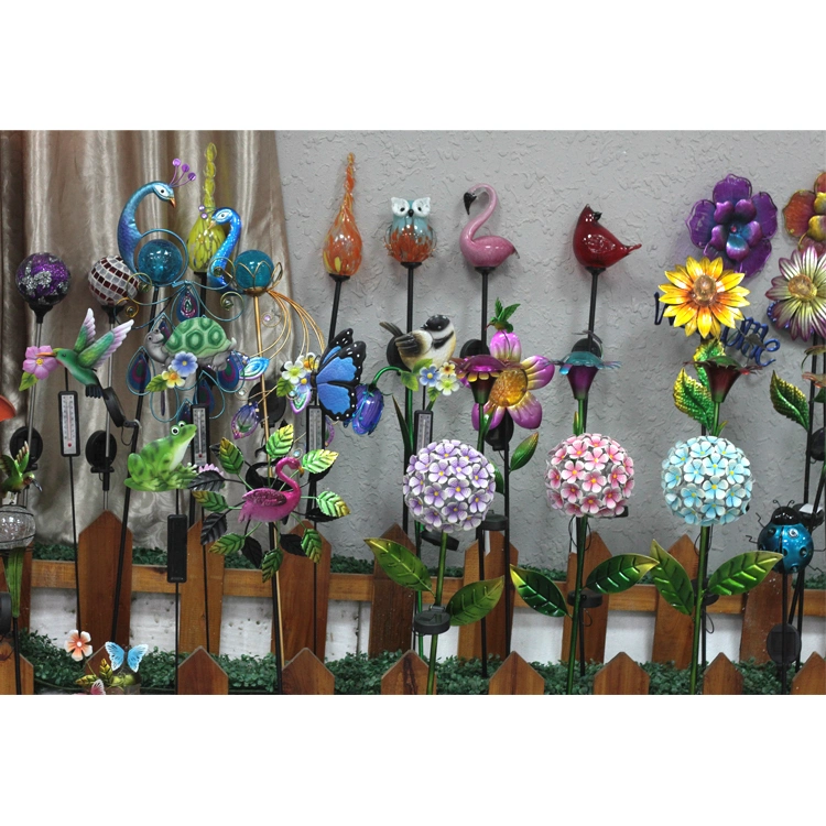 Wholesale Outdoor Metal Sunflower Stake Garden Yard Decoration