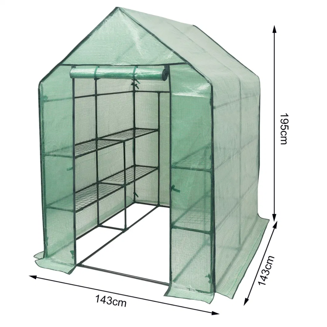 Peaked Walk-in Greenhouses Protect Plants From Water Garden Greenhouse