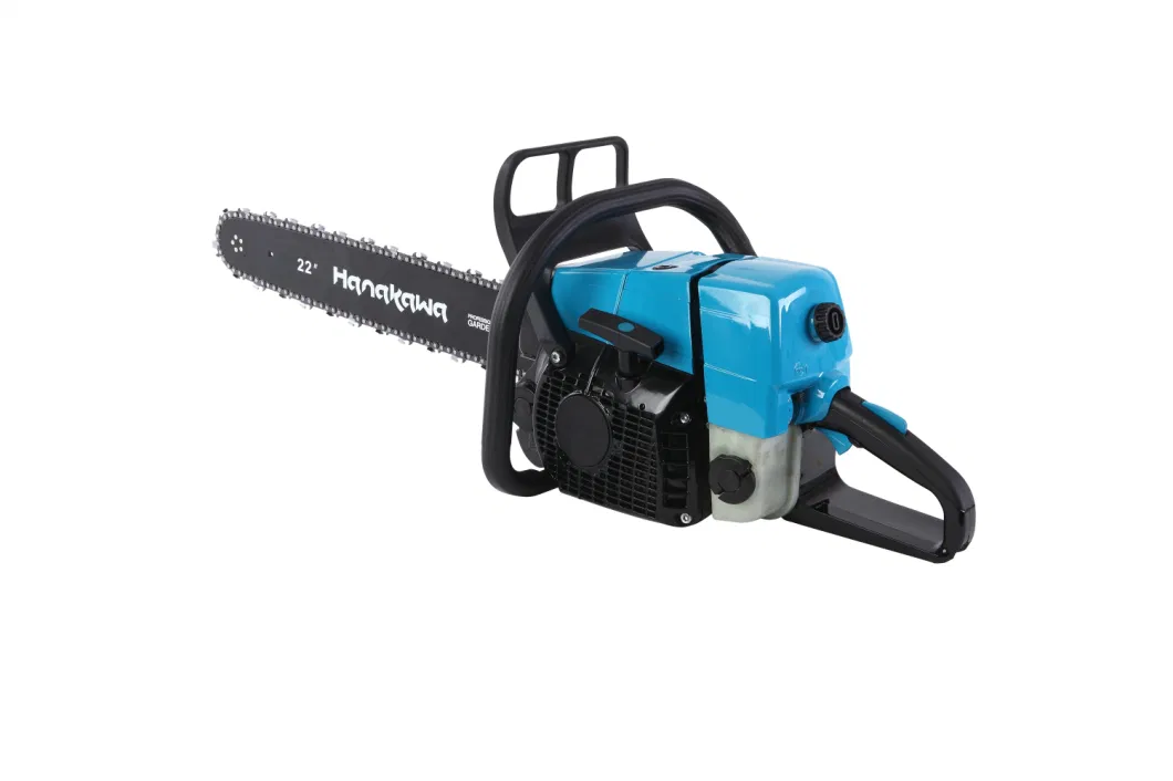Hanakawa H959 (361) 59cc 2-Stroke Gasoline Chainsaw Wood Cutting Machine Forest Use High Proficiency Handheld Cordless Chain Saw for Home Courtyard Tree Pruning