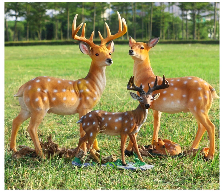 Outdoor Garden Decoration Life Size Resin Fiberglass Deer Statue for Sale