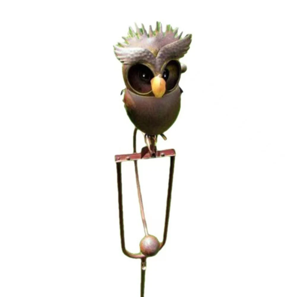 Outdoor Statues Retro Owl Metal Yard Art Ci22844