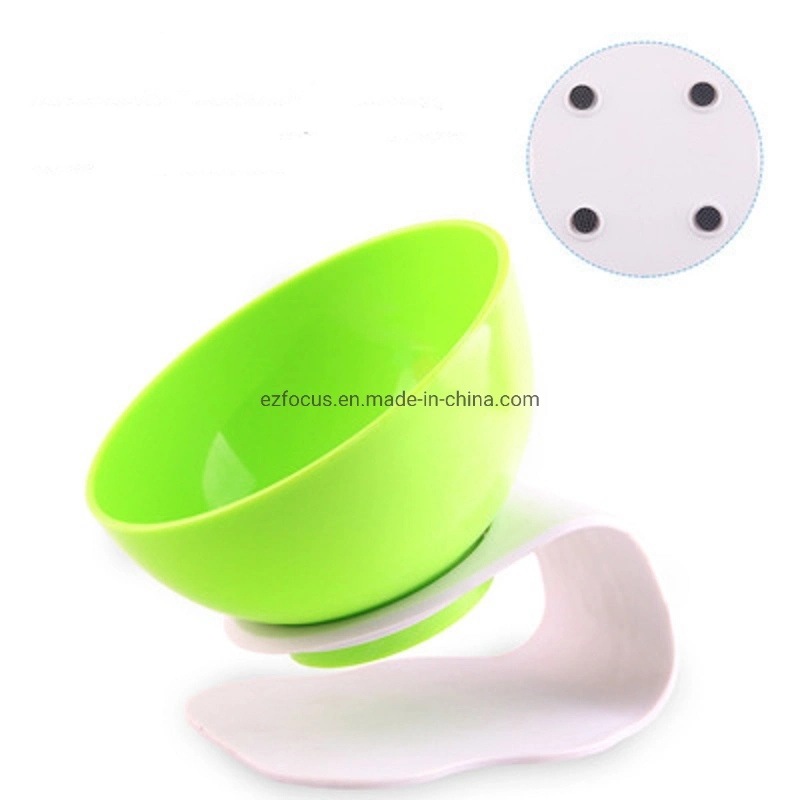 Cat Food Bowl Pet Feeding Bowl Elevated Feeder Bowl with Non-Slip Rubber Base Wbb16332