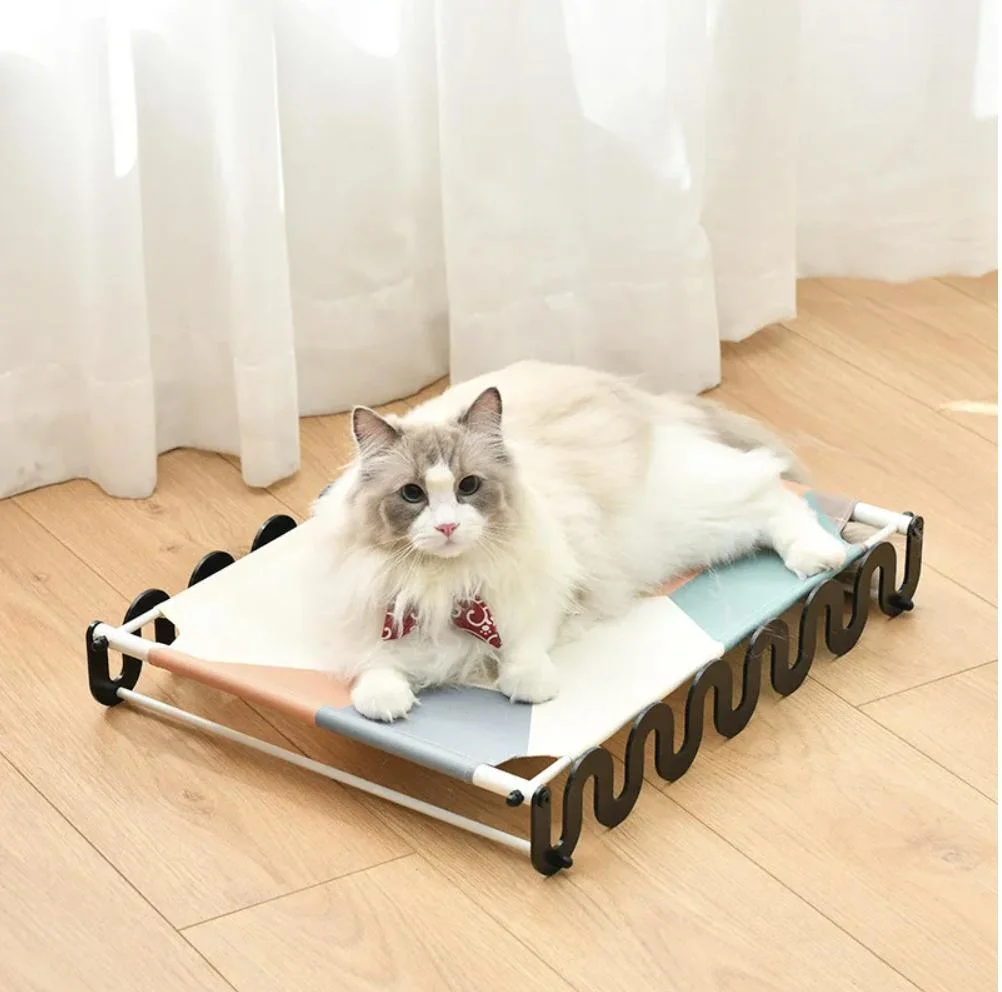 Portable Outdoor Travel Camping Bed Oxford Fabric Pet Cooling Elevated Dog Beds