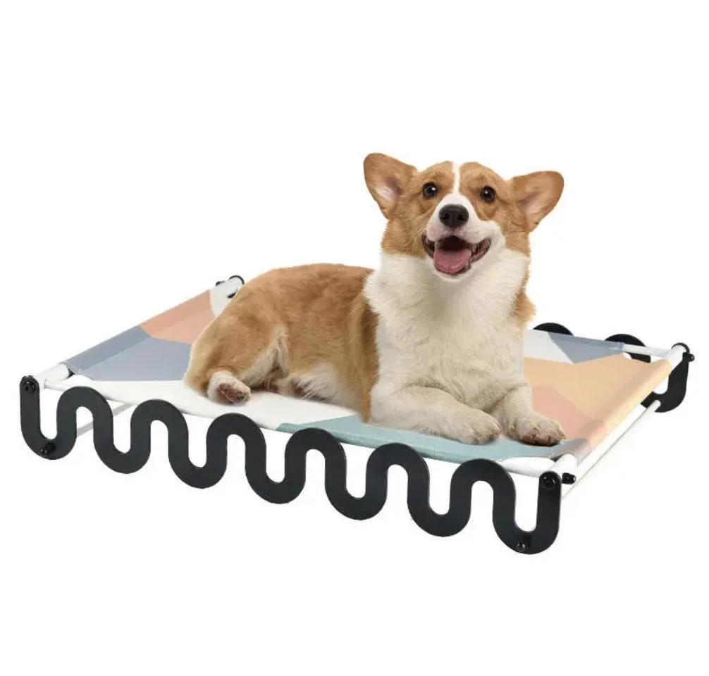 Portable Outdoor Travel Camping Bed Oxford Fabric Pet Cooling Elevated Dog Beds