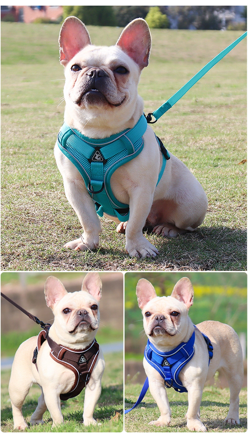 Pet Harness Reflective Small Middle Dog Harness Lead Walking Running Leashes Cat Dogs Chest Strap Vest