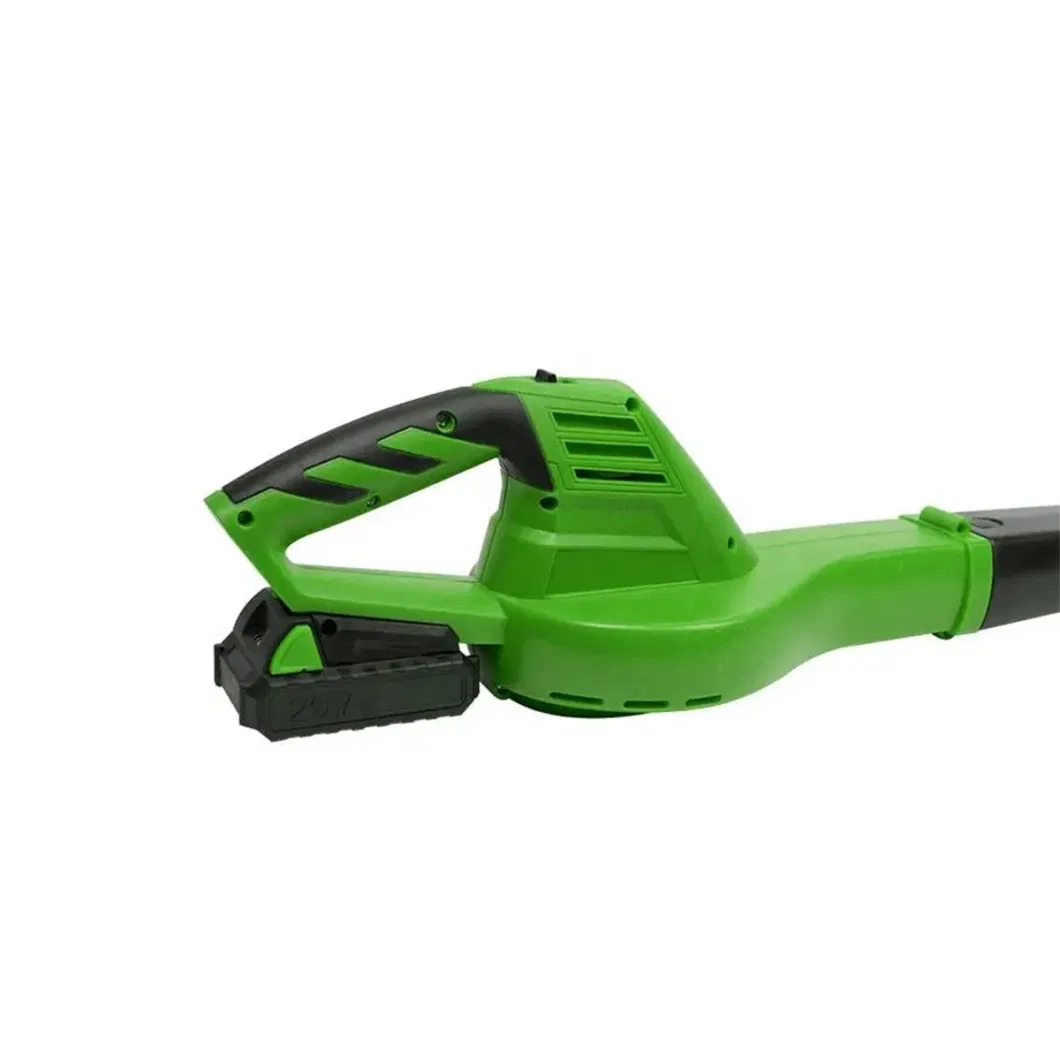 Green Portable Rechargeable Lithium Battery 7000rpm Cordless Leaf Blower for Industry Agriculture