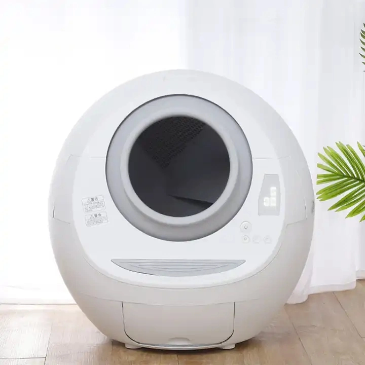 Meet Health Data Record Smart Setting Cat Litter Box Intelligent Control Auto Cleaning Cat Litter Basin Tray Luxury Robbot Automatic Self Cleaning Cat Toilet