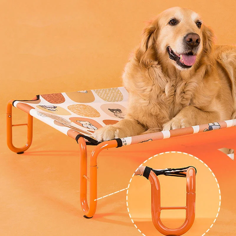 Portable Outdoor Camping Raised Pet Waterproof Cooling Elevated Dog Bed