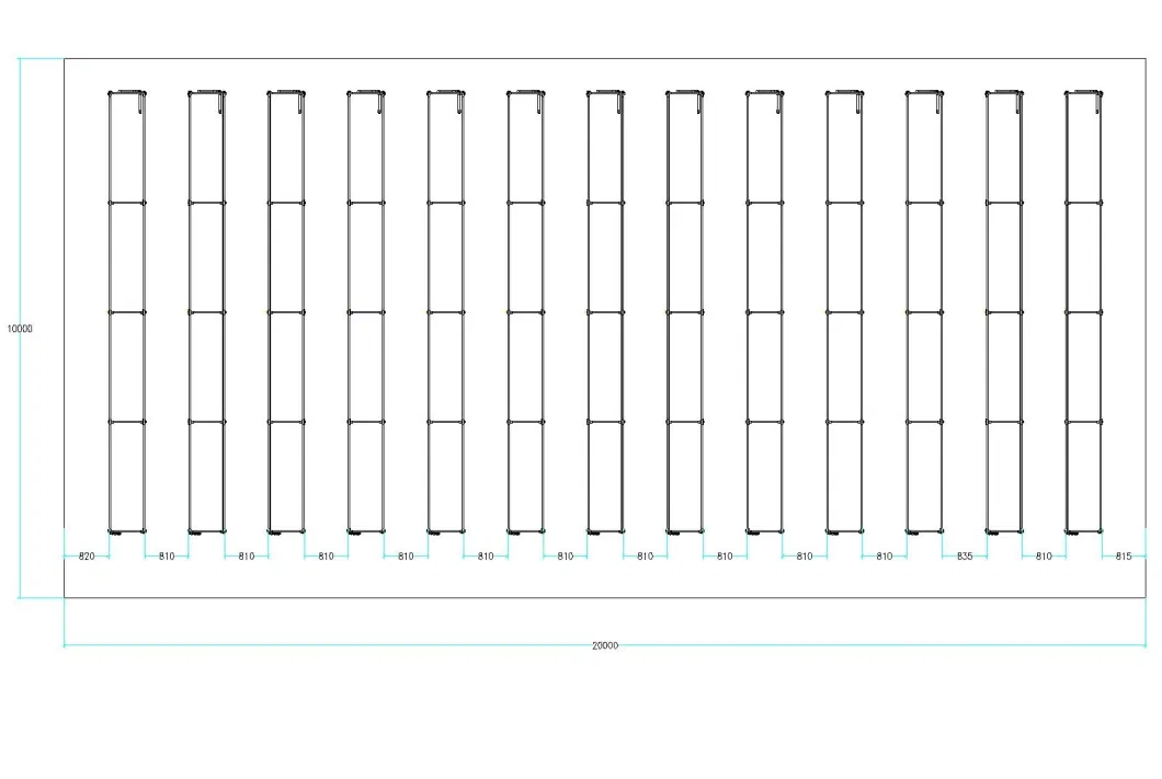 PVC Greenhouse Strawberry Hydroponic Cultivation Rack Vertical Grow System