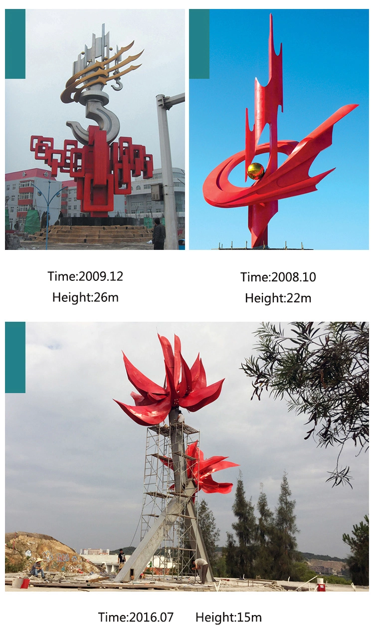 Custom Size Stainless Steel Art Sculptures Modern Metal Garden Ornaments for Decoration