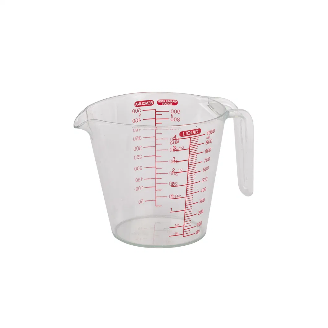 Measuring Cup Safe Plastic Water Fruit Juice Round Drinking Glass