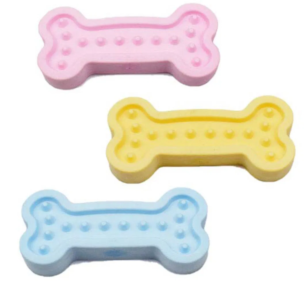 Newest Colorful Sturdy Bone Shape TPR Pet Dog Chew Toy