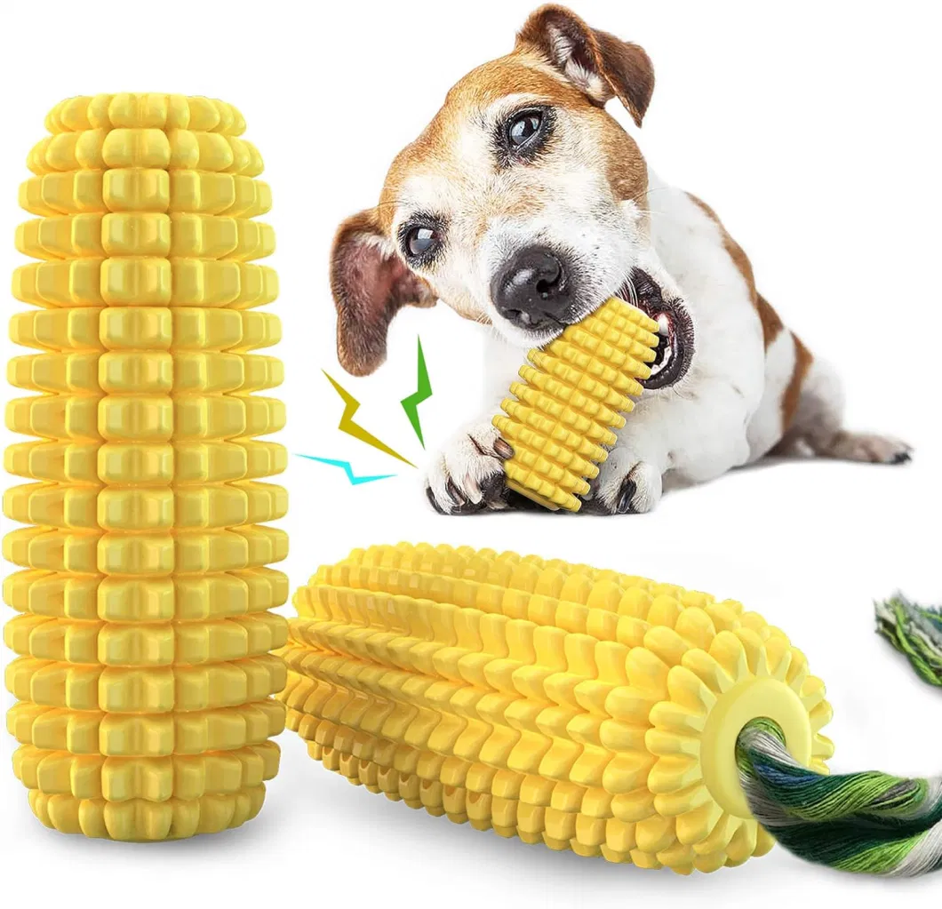 Dog Chew Toys for Overbearing Chew Toys Sturdy Squeaky Corn on The COB Interactive Dog Toys