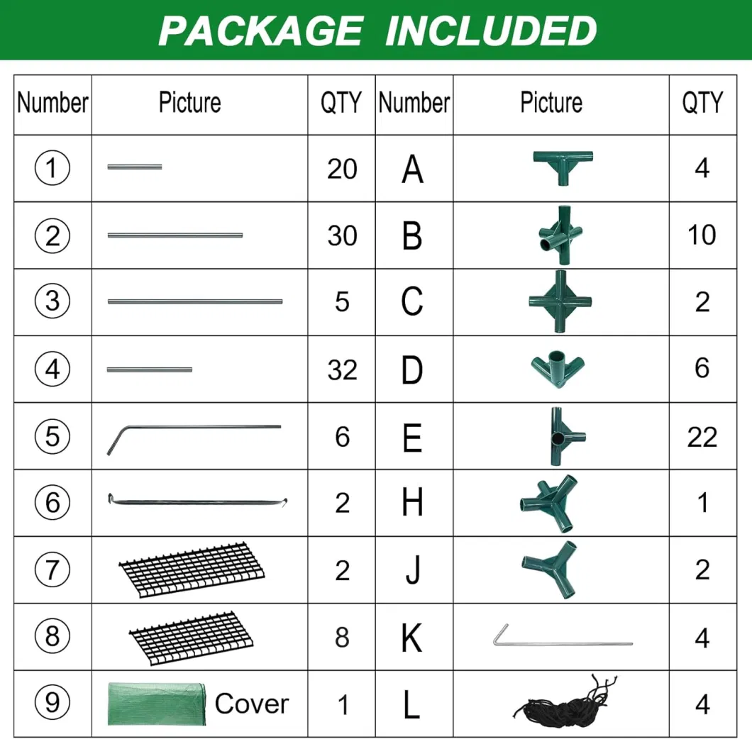 Greenhouse Portable Outdoor Small Green Houses with PE Cover