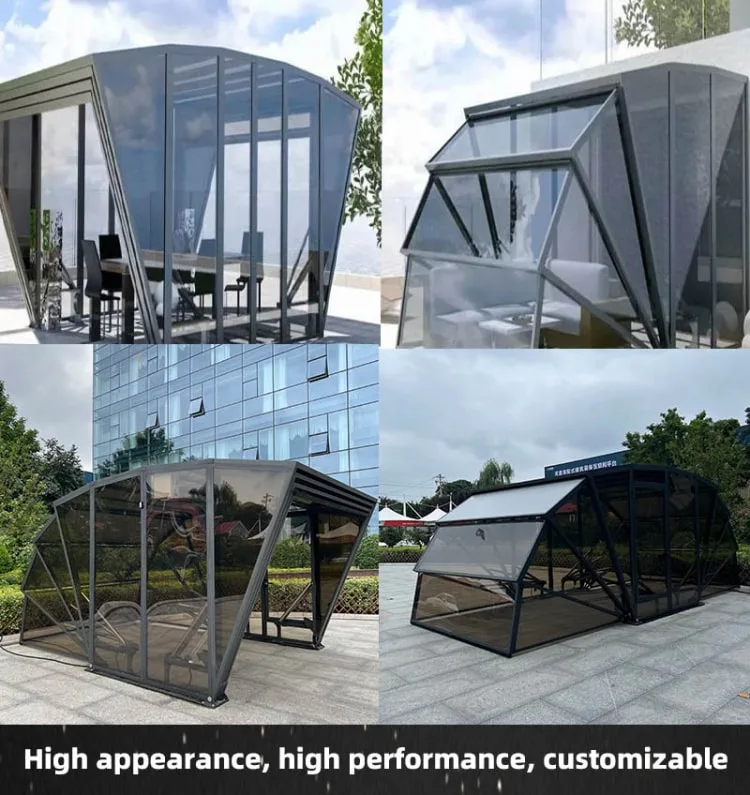 New Design Outdoor Waterproof Steel Frame Foldable Car Shelter Ten Carport Shed with Factory Price Aluminium