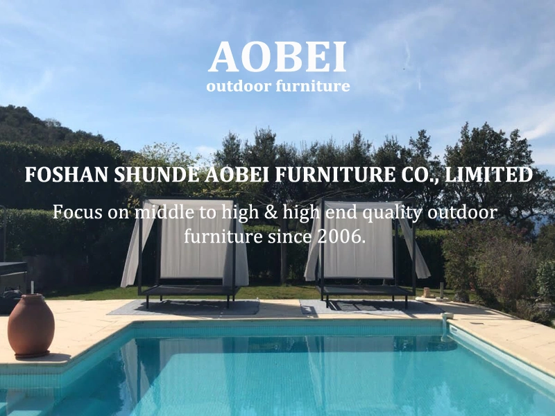 Modern Outdoor Garden Seating Table Furniture Double Sunlounger Beach Bed
