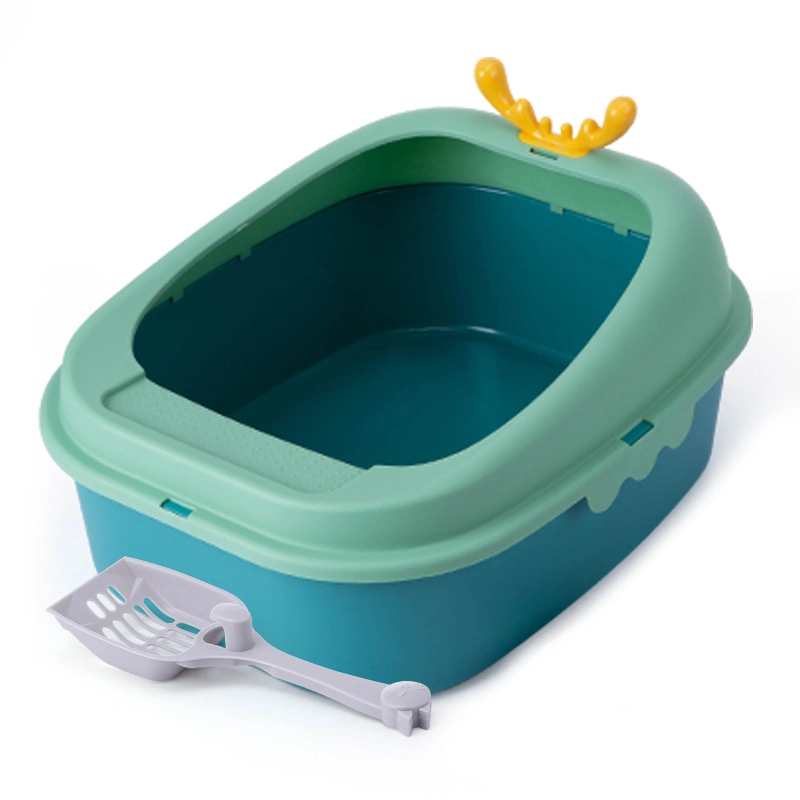 Tc4228 Top Entry Semi-Closed Cat Toilet Cat Litter Box